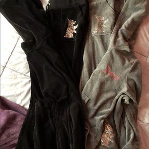 JUICY COUTURE SWEATS X 2 GRAY AND BLACK